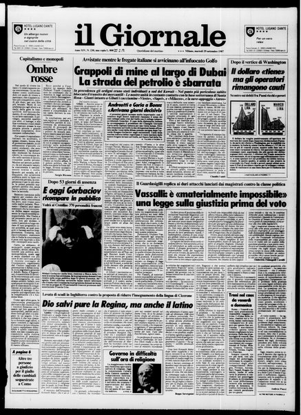 Il giornale : quotidiano del mattino